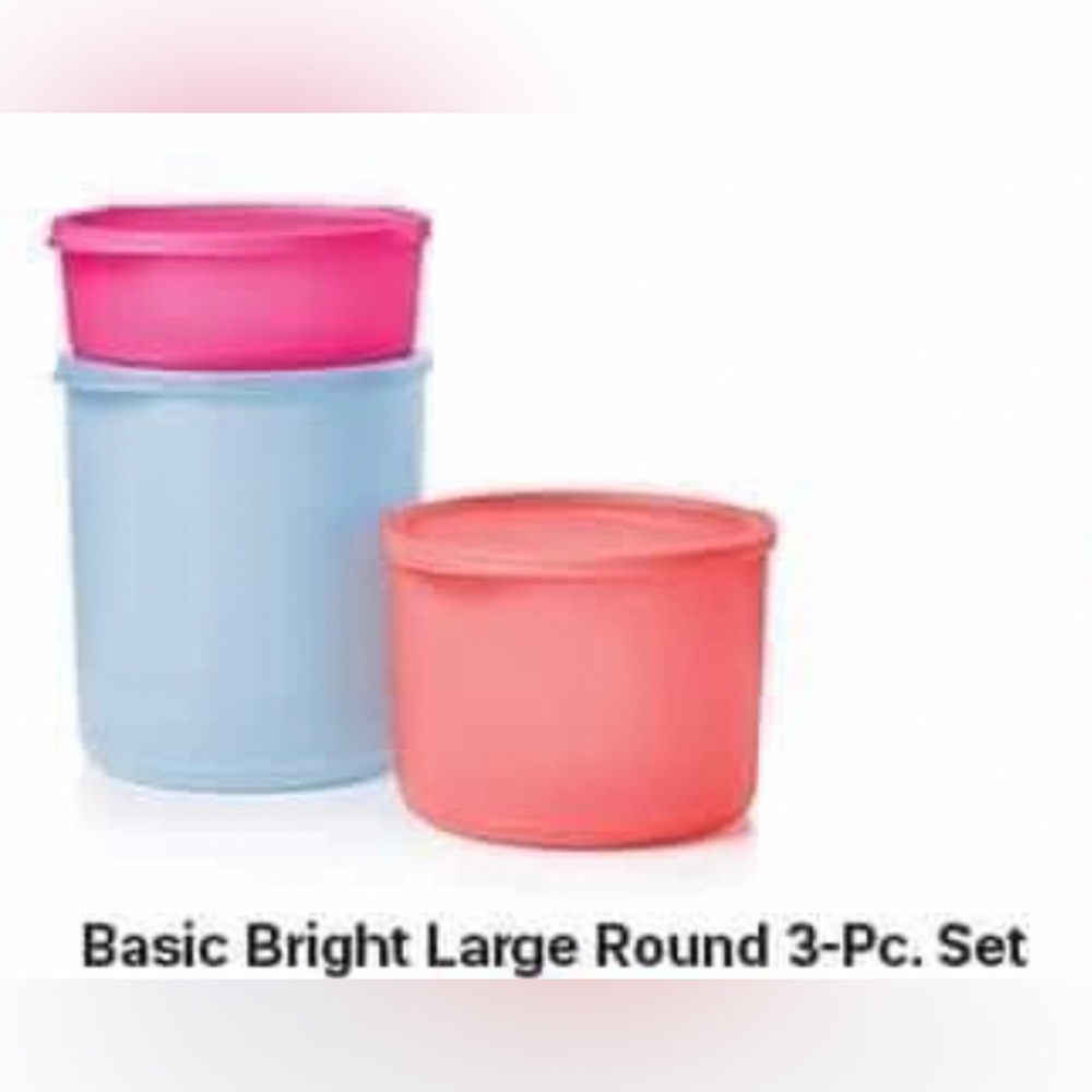 Tupperware storage containers 3pc set